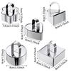 4Pcs Stainless Steel Cake Ring Mold Reusable Cooking Ring Mousse Mold  Baking Mousse Desserts