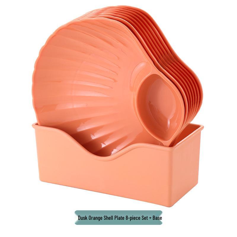 

Тарелка для пельменей с отделениями для соуса - Прочный пшеничный пластик, Креативная тарелка для фруктов и хранения в ресторанном стиле.