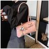 Belt Buckle Design Shoulder Satchels Bag for Women 2025 New in Luxury Designer Handbags Branded Fashion Totes with Pendant