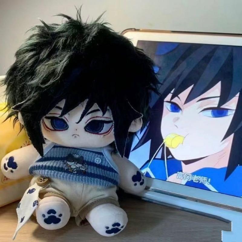 Tomioka Giyuu 20Cm Cotton Doll Plush Stuffed Toy Demon Slayer Anime Merchandise Birthday And Holiday Gift