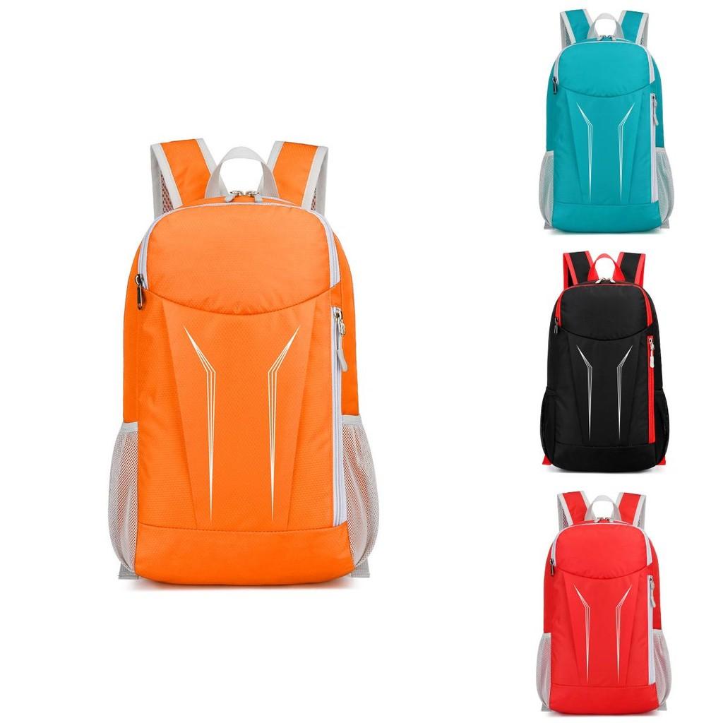Hiking Outdoor Folding Bag Splash Proof Light Schoolbag Riding Zipper Backpack