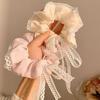 Elegant Retro French Lace Headband & Scrunchie for Women - Summer Pastoral Style Hair Tie