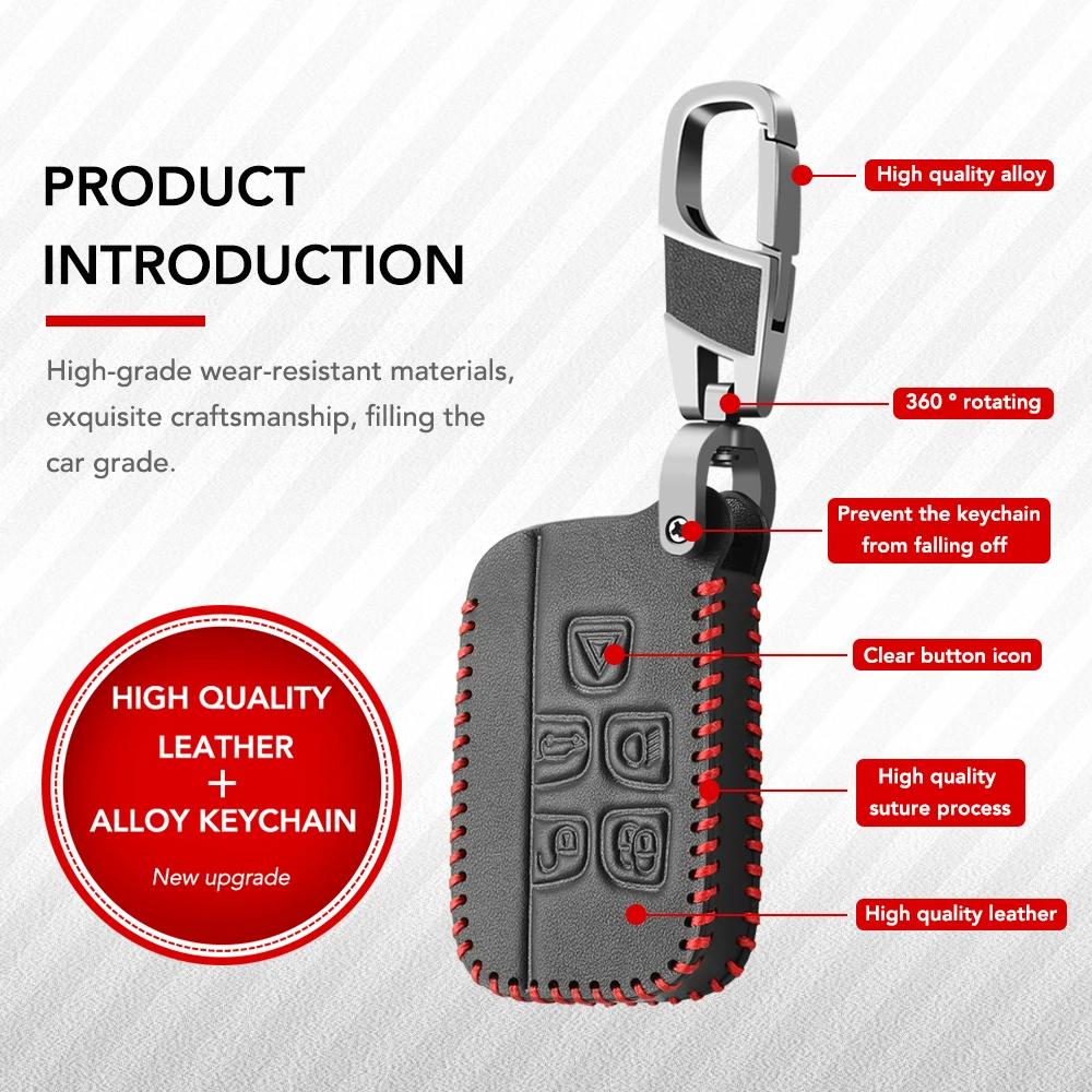 Leder Auto Remote Key Fall Abdeckung Halter Shell Für Land Rover Range Rover Sport Evoque Freelander Für Jaguar XF XJ XE XJL XFL