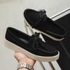 Fashion Handmade Suede Leather Man Loafers Soft Hot Sell Men Moccasins Slip on Casual Driving Flats Lightweight Penny Male Walking Shoes