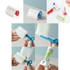 Manual Toothpaste Dispenser With Clamp For Bathroom Storage And Face Washer Use