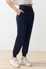Women's Fashion New Sweatpants Navy Blue Diver Scuba Fabric Comfortable Cut Knitted Sports Sweatpants