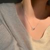 Silver Plated Minimalist Necklace Pendant Collarbone Chain For Women Elegant Layering Chain Jewelry Gift