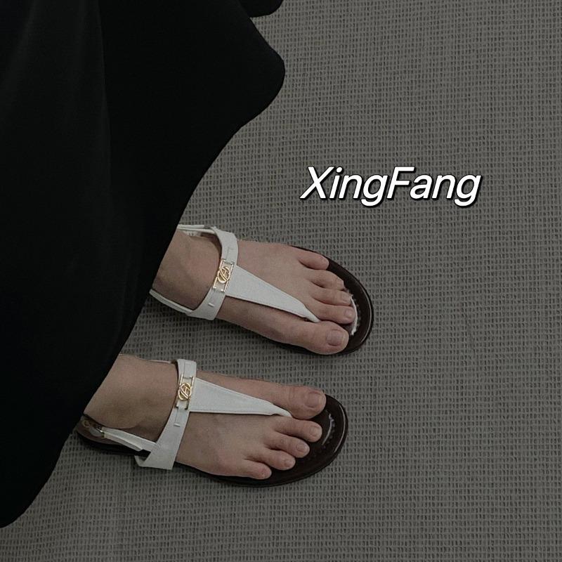 Sheepskin retro pinch feet genuine leather thick sole with sandals women's summer wear flip-flops women's shoes cool slippers
