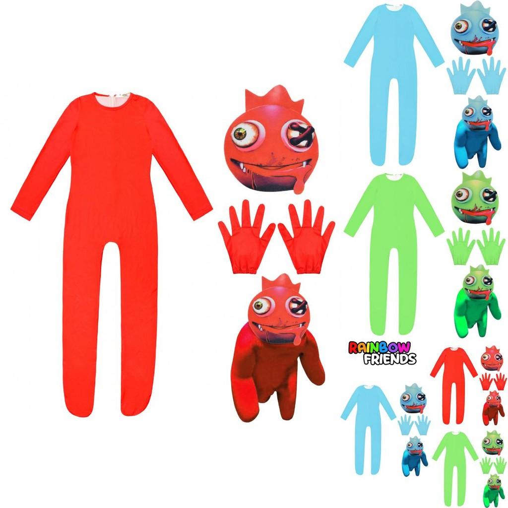 Roblox Rainbow Friends Cosplay Costume Jumpsuit Mask Suit For Kids Party Dress-up