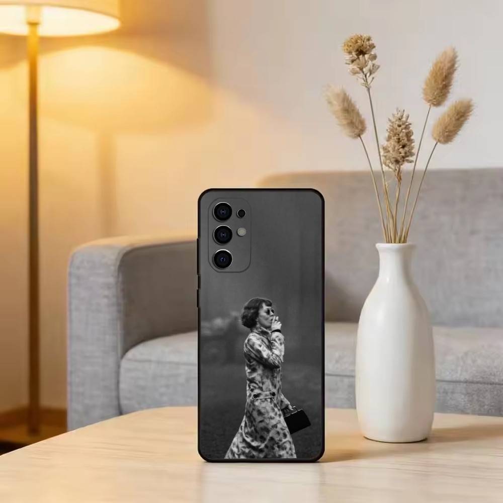 P-B-Polly Gray Phone Case For Samsung S25,S24,S21,S22,S23,S30,Ultra,S20,Plus,Fe,Soft Silicone Black Cover