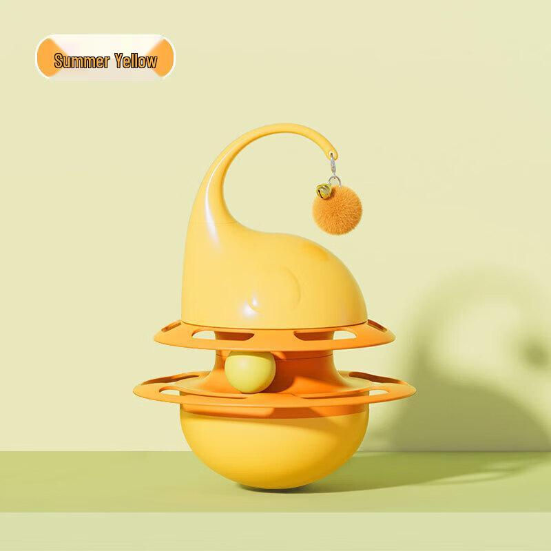 Meow Lis Interactive Cat Tumbler Toy with Food Dispenser