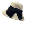 Hat women's spring and summer UV protection face covering face small sun hat bow sunscreen sunshade bucket hat