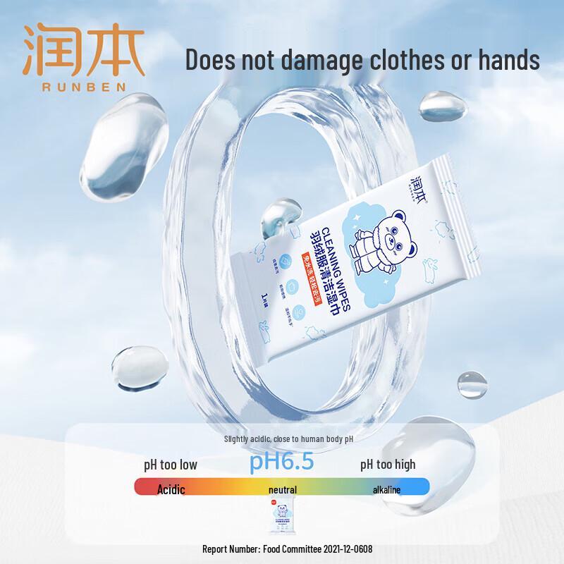 Runben Down Jacket No-Rinse Cleaning Wipes