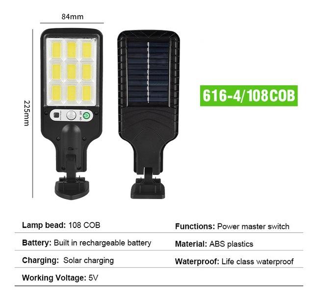 2025 Solar Lamps Outdoor Garden Light Waterproof Human Body Sensor Light Wall Lamp Led Remote Control Home Solar Street Lights