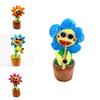 Saxophone Sunflower Plush Toy With Singing And Dancing Functions For Kids Gift