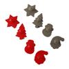 Christmas 3D Cartoon Plastic Cookie Molds