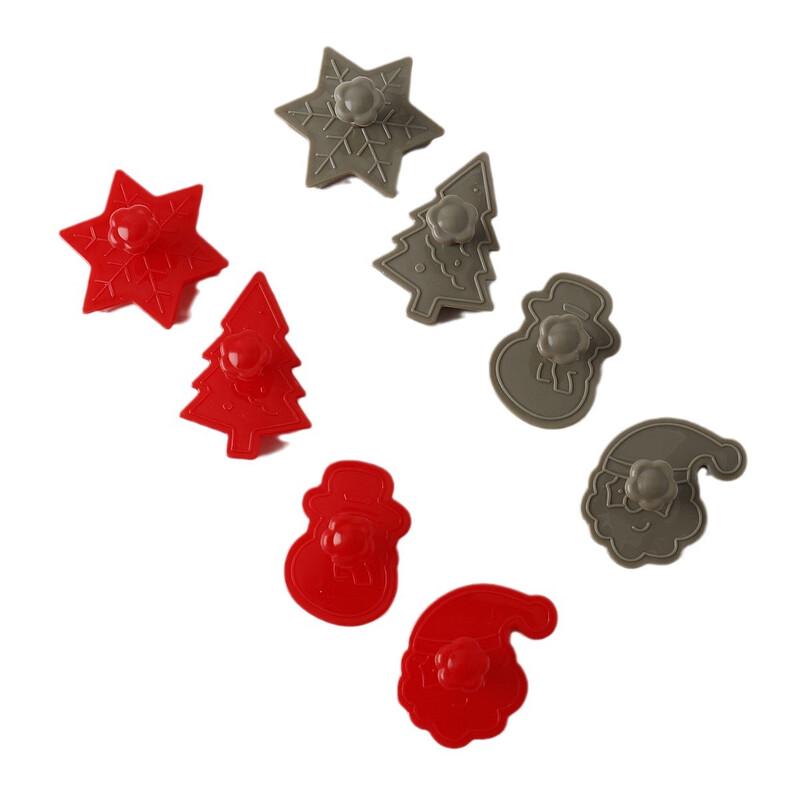 Christmas 3D Cartoon Plastic Cookie Molds