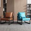 Nordic Single Lazy Sofa Italian Light Luxury Wrought Iron Leisure Chair Balcony Bedroom Living Room Sofa Chair Tiger Chair