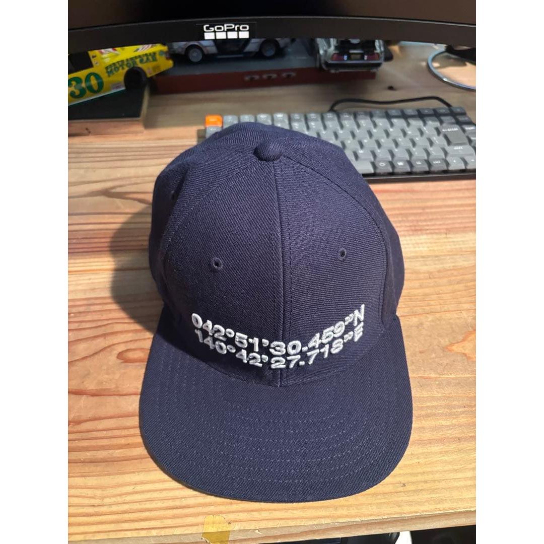 Used THE NORTH FACE latitude and longitude embroidery cap navy