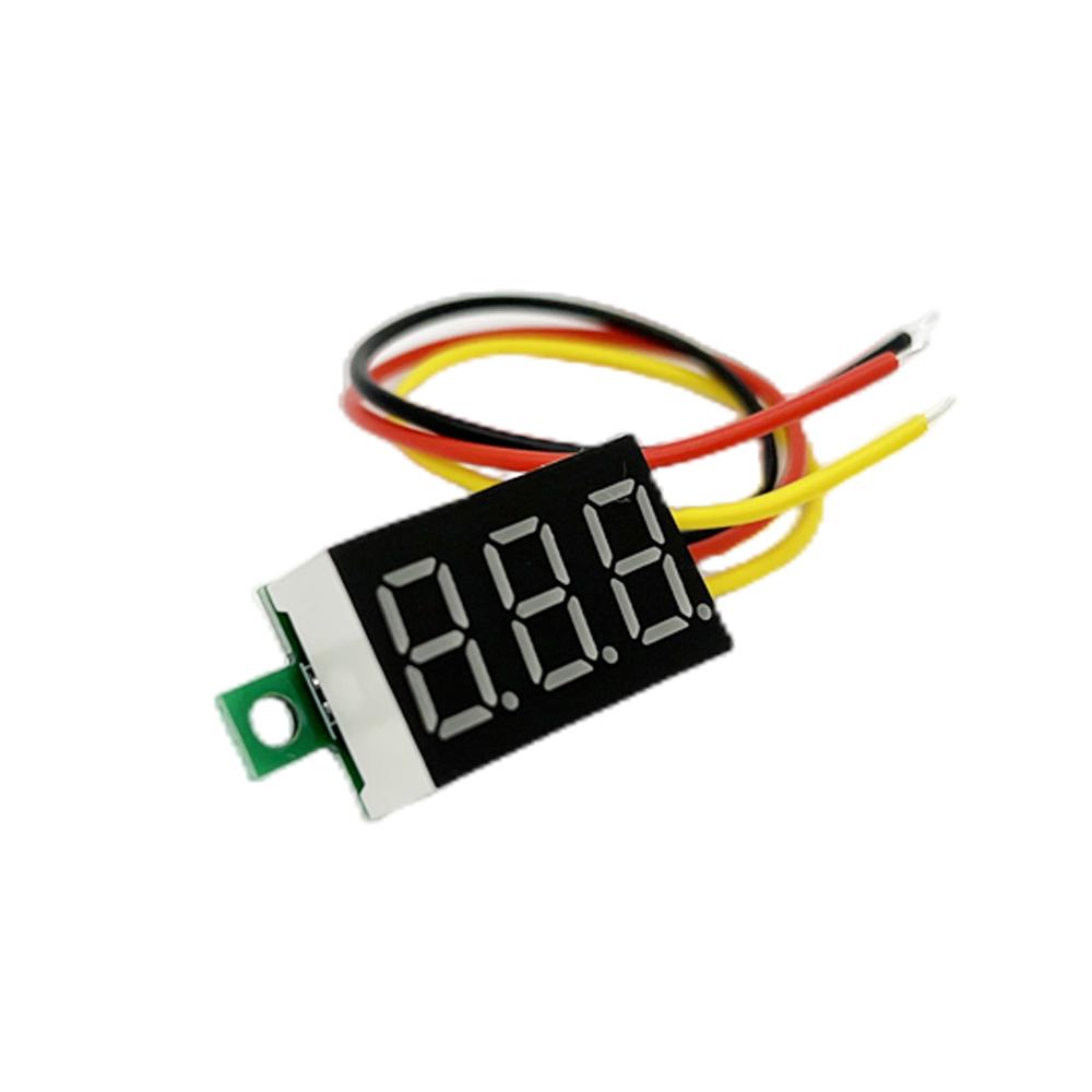 Mini 0.36 Inch DC 4-40V DC0-100V Voltmeter 2 Wires 3 Wires LED Motorcycle Digital Voltmeter Tester Digital Display Meter