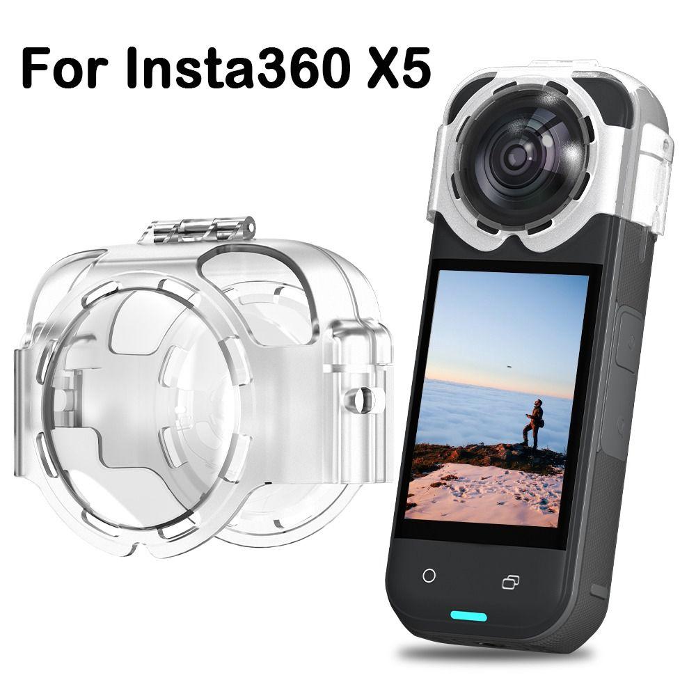 Anti-fog Lens Guard Transparent Quick-release Lens Cover Optical-grade PC Protective Cap for Insta360 X5