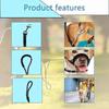 2in1 Dog Collar Muzzle Leash Bite Resistant Elastic Traction Rope Anti-Pull Dog Leash  Pet Supplies