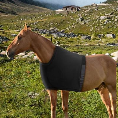 Protège-épaule de cheval Protège-poitrine Protection du garrot Sangles réglables Accessoires d'équitation Prévenir les frottements de la couverture Bavette anti-frottement