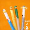 Duck Pens - Stress Relief Pen Cute Retractable Gel Pen 0.5mm Black Ink Writing Pen Perfect Party Gift for Students, Teachers