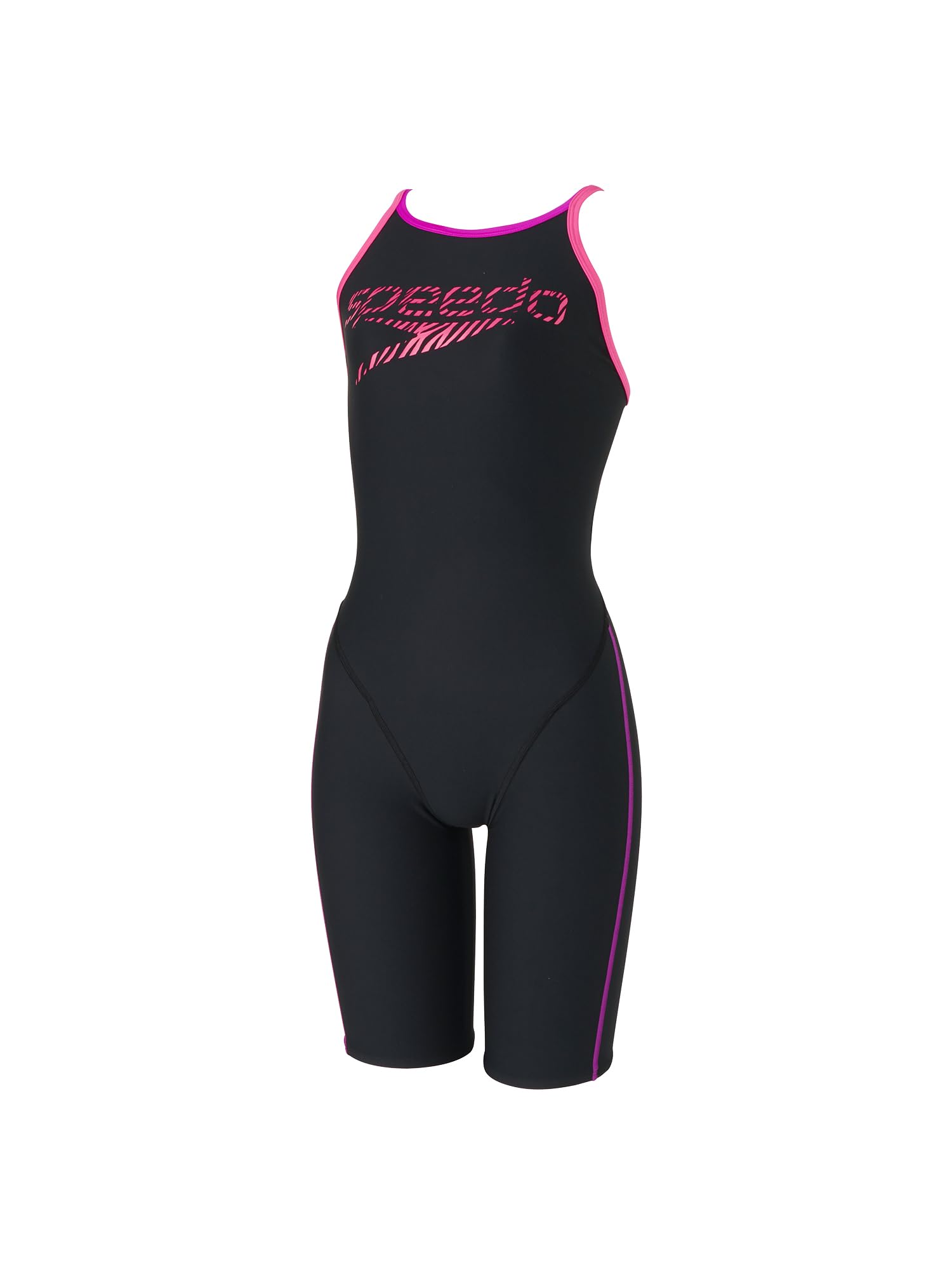 

Speedo Zebra Stack TurnS Комбинезон для соревнований и тренировок OT Женский купальник, Черный/Розовый,