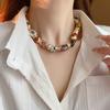 Geometric Irregular Bohemian Collarbone Chain Exaggerated Beads Clavicle Chain Girls Gift