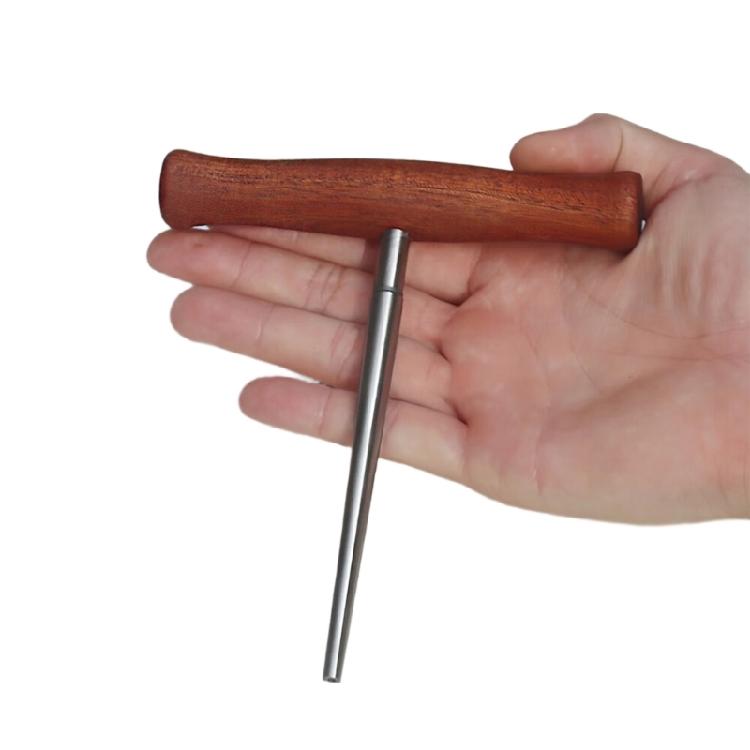 Professional Violin Peg Hole Tapering Tool Wood and Steel Construction Comfort Handle for Instrument Repair Specialists