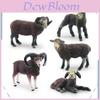 Farm Black Sheep Goat Lamb Model Pvc Black Sheep Lamb Kids Educational Toy For Children