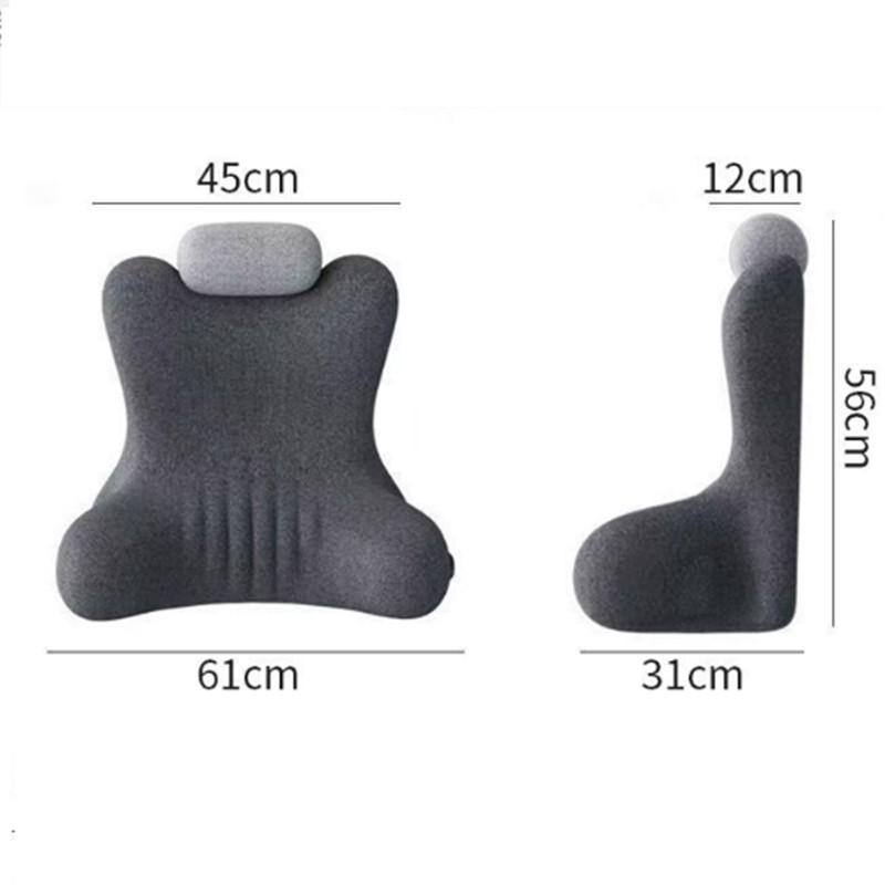 Großes Rückenlehnenkissen Sofa Taillenschutzkissen Multifunktionales Hochtailliertes Kissen Bettkopfteil Kissen Weiche Polsterung Bettkissen