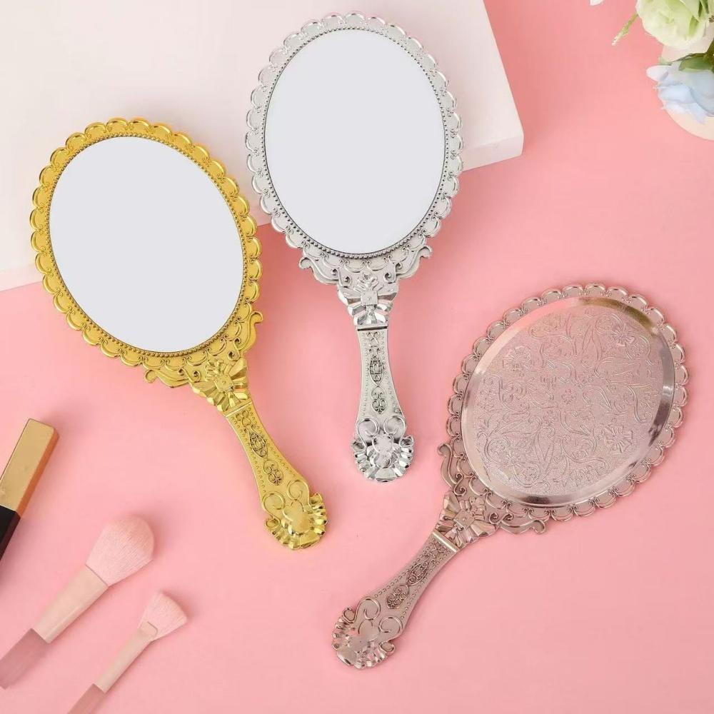Face Makeup Mirror Portable Ancient Court Mirror Portable Cosmetic Mirror High-Quality For Home Travel Office