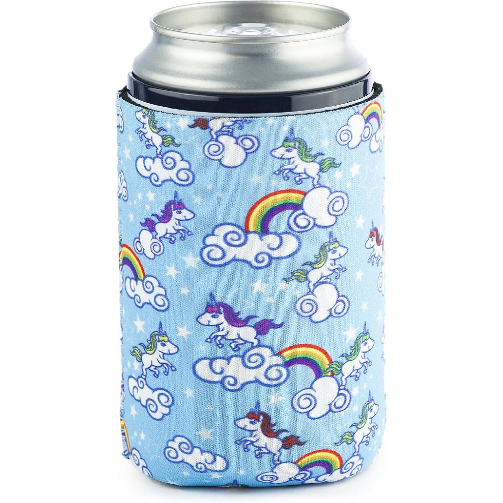 Funny Guy Mugs Space Cat Collapsible Neoprene Can Coolie - Unicorn Drink Cooler