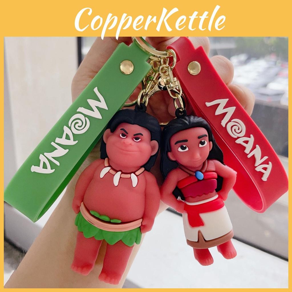 Moana Pua Maui Hei Hei Keychain Cartoon Pendant Toy Bag Decoration Gift Kids