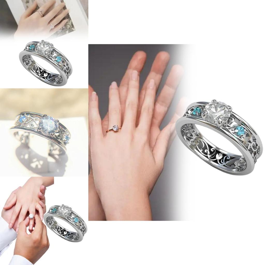 Vintage Inspired Brass Steel Ring Featuring Blue Sapphire And Cubic Zirconia For Fashion Lovers