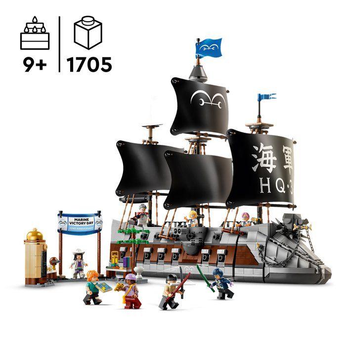 LEGO ONE PIECE 75646 Le Navire de la Marine de Garp - Jouet Bateau dès 9 ans - Décoration