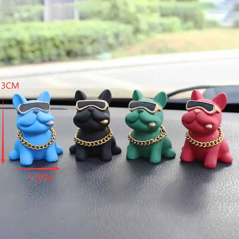 Buldočí ozdoby na auta odolné proti opotřebení Cítit se pohodlně Pryskyřičný materiál Dekorace palubní desky auta Příslušenství do auta Výzdoba interiéru