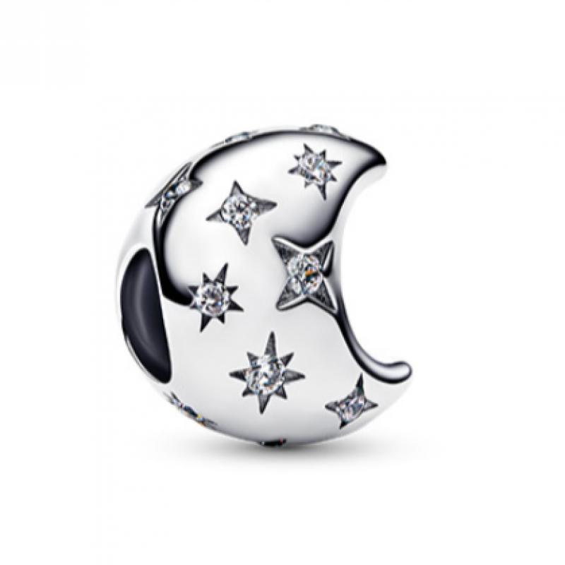 Pandora Sparkling Crescent Moon Charm 794254c01