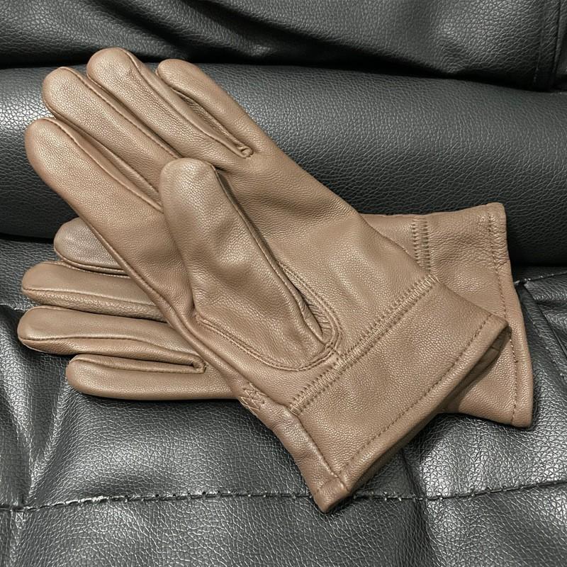 Womens Sheepskin Leather Gloves Winter Warm Fleece Lined Touchscreen Compatible Motorcycle Riding