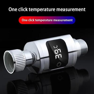 Termómetro para Cabezal de Ducha Impermeable Pantalla Digital LED Alta Precisión 0.5 Grados Celsius Termómetro de Ducha Antiescaldamiento