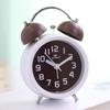 Nordic Style Fashionable and Simple Creativity Metal Ringing Alarm Clock Mute Alarm Clock Student Bedroom Luminous Clock Watch