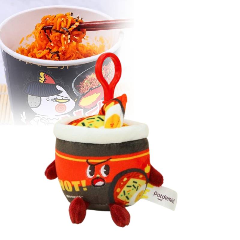 Turkey Noodles Instant Plush Pendant Cartoon Dolls Keychains Toy Kids Gifts