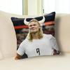 Funny H-Haaland Meme Pillow Case Modern Home Decorative Cozy Plush Pillowcase For Living Room Bedroom Sofa