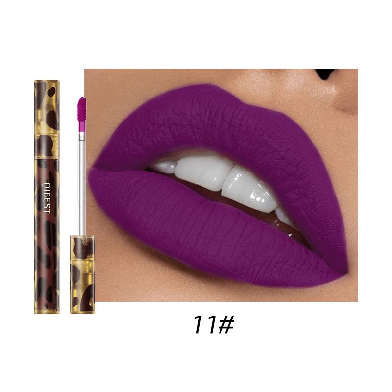Matte Velvet Misted Leopard Lip Glaze Is Easy To Apply Color, Does Not Stain The Cup, Does Not Fade