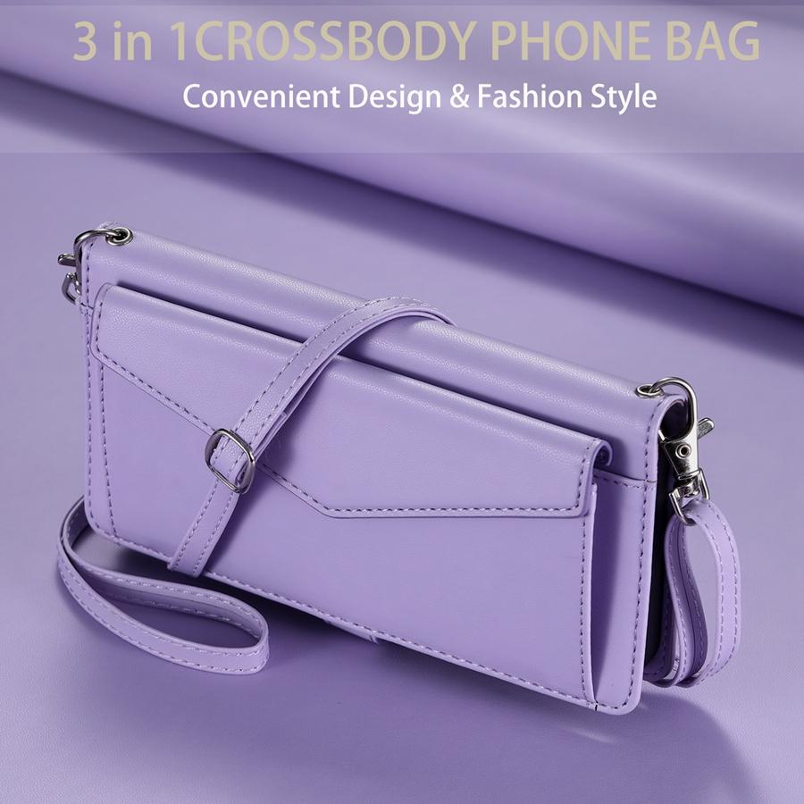 Dual Layer Card Slots Photo Frame Wallet Case for OPPO VIVO Huawei Honor Moto OnePlus LG Nokia Sony Flip Cover with 2 Lanyards