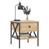 VidaXL Bedside Table Sonoma Oak 40x42x45 Cm Engineered Wood 825955