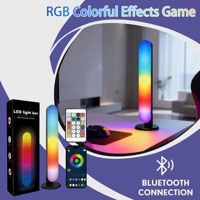 LED Light Bar with Remote Control and Bluetooth Music Sync Desktop Ambient Lighting RGB Gaming Computer Accessory for PC Setup