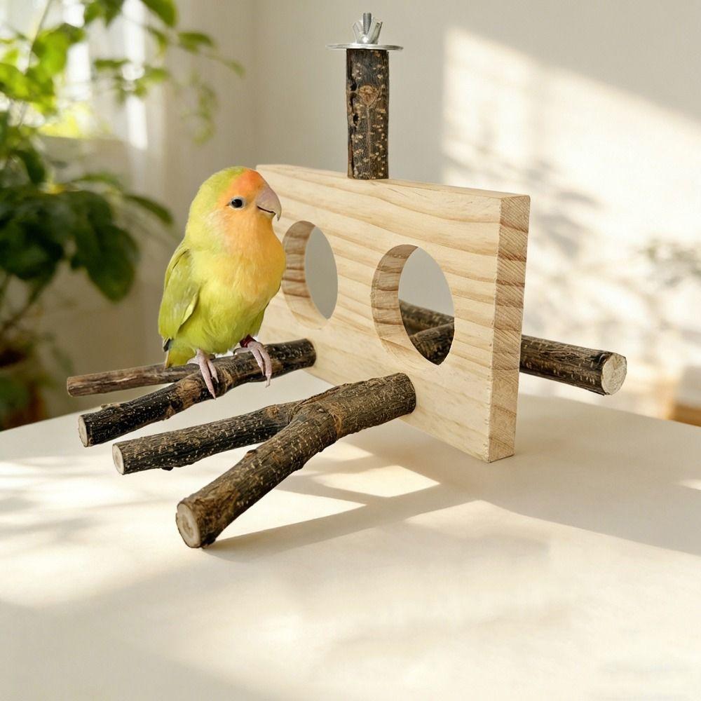 Detachable Parrot Parrot Perch Natural Bird Stand Perch For Parakeet Budgie Cockatoos